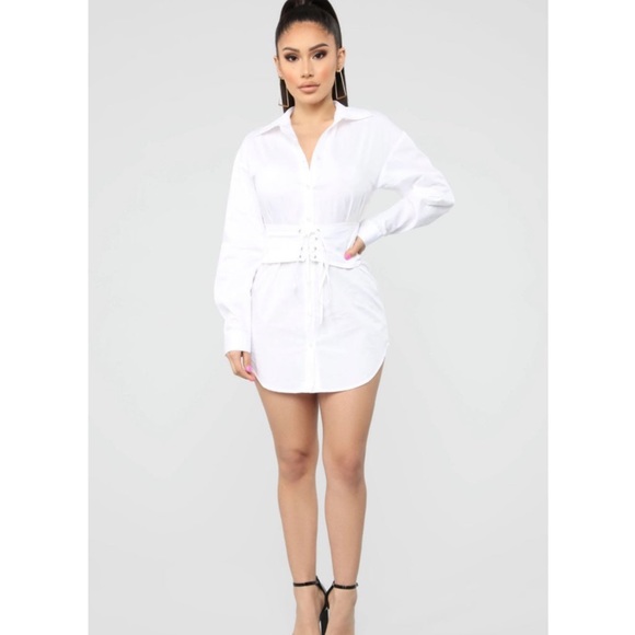 Fashion Nova Shirt Dress - Picture 1 of 3